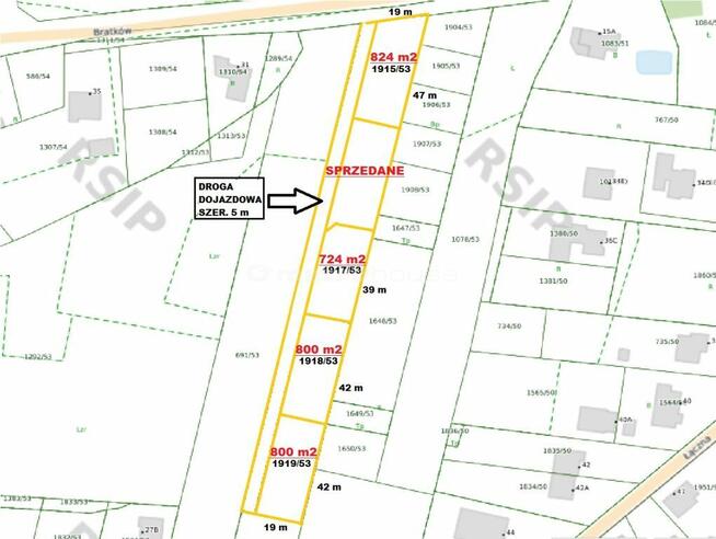 Parcela 800 m² blisko zalewu Orzepowice