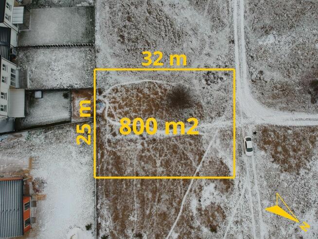 Legionowo działka 800 m² pod dom/bliźniak, MN1