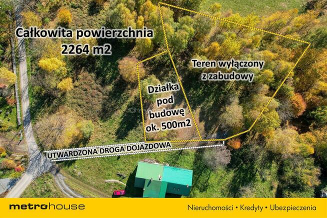 Działka pod zabudowę jednorodzinną w górach.