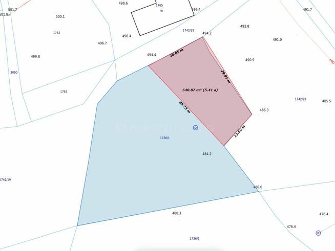 Działka pod zabudowę jednorodzinną w górach.