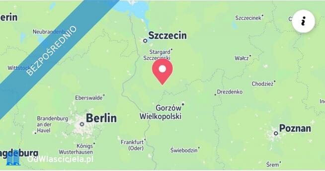 Grunt inwestycyjny, działka inwestycyjna przy S-3. 3 km od '' Węzeł Myślibórz.