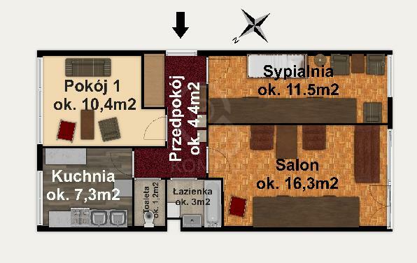 Mieszkanie Wrocław Wrocław-Krzyki, Wrocław-Krzyki, Drukarska