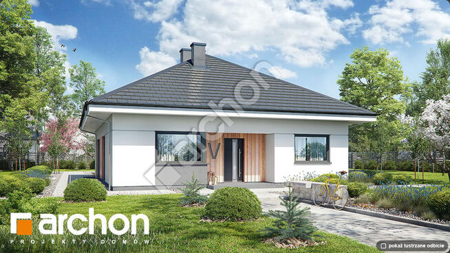 Nowoczesny parterowy dom.