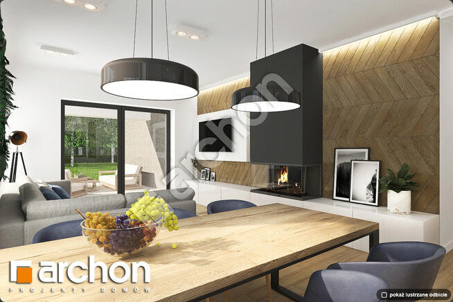 Nowoczesny parterowy dom.