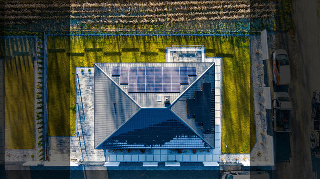 Nowoczesny parterowy dom.