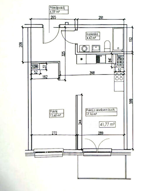 Piękne mieszkanie NOWE, balkon/ogrzewnie miejskie/Maślice/pod klucz z AGD