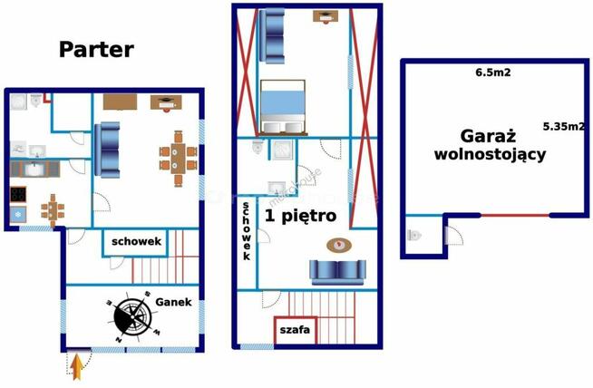Murowany dom 110m2 z potencjałem - blisko centrum.