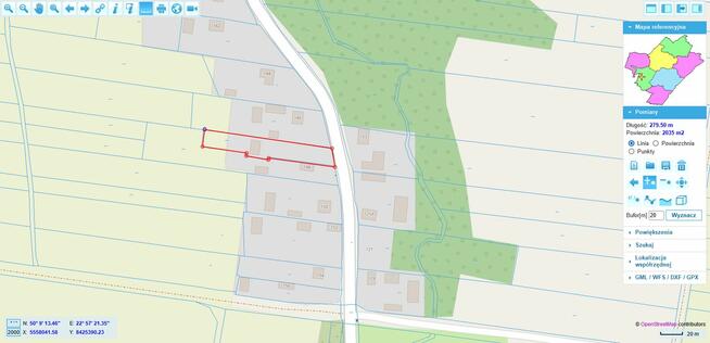 Działka budowlana nr 395/1 o pow. 20 arów