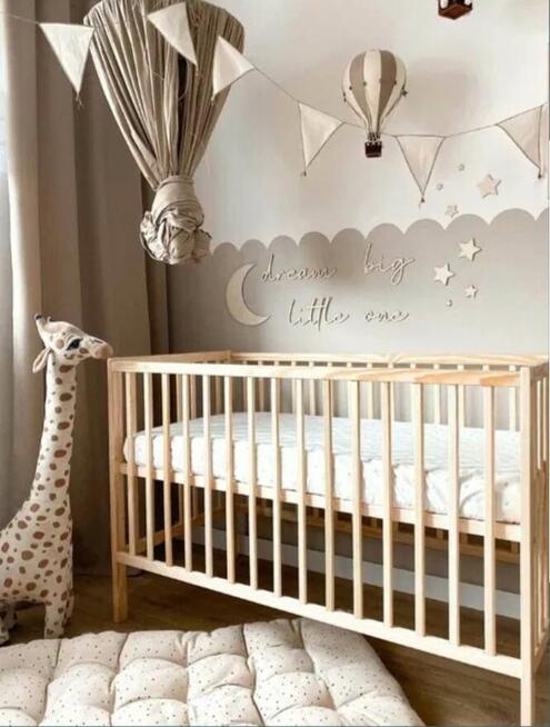 Ikea łóżeczko Gulliver z materacem brzoza