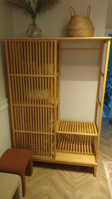 Szafa Nordkisa 120x186 cm Ikea bambusowa