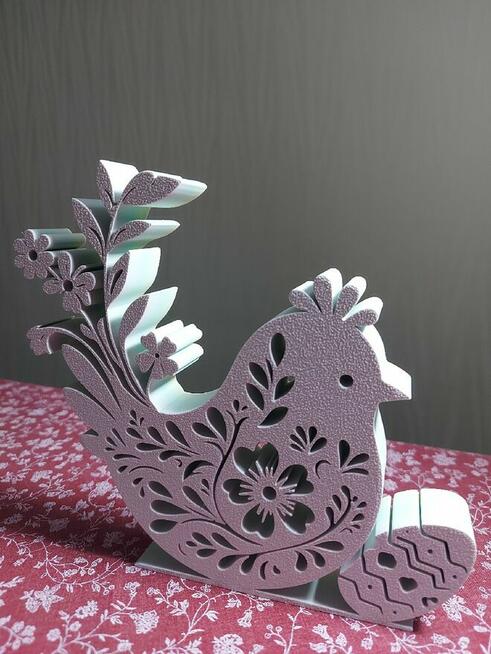 Ozdoba Wielkanocna wydruk 3D kura z jajkiem