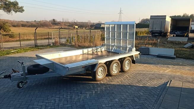 NOWA PRZYCZEPA FRACHT POD MINIKOPARKĘ 350x180 3 osie 3500DMC