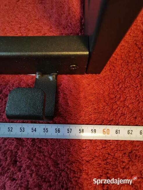 Wieszak stylowy ścienny czarny Szer. 60cm i wys. na 24cm.