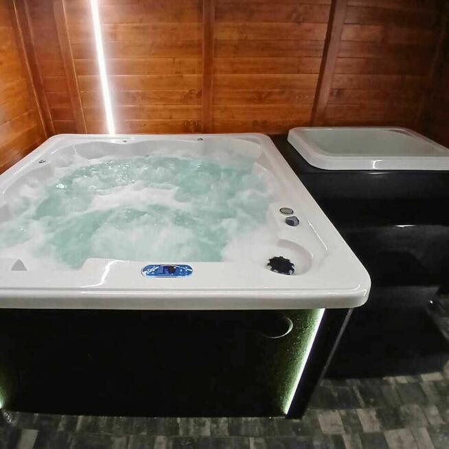 Domek SPA 2,4x10 m Sauna + Jacuzzi + Prysznic + WC