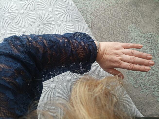 Koronkowe body granat, XL