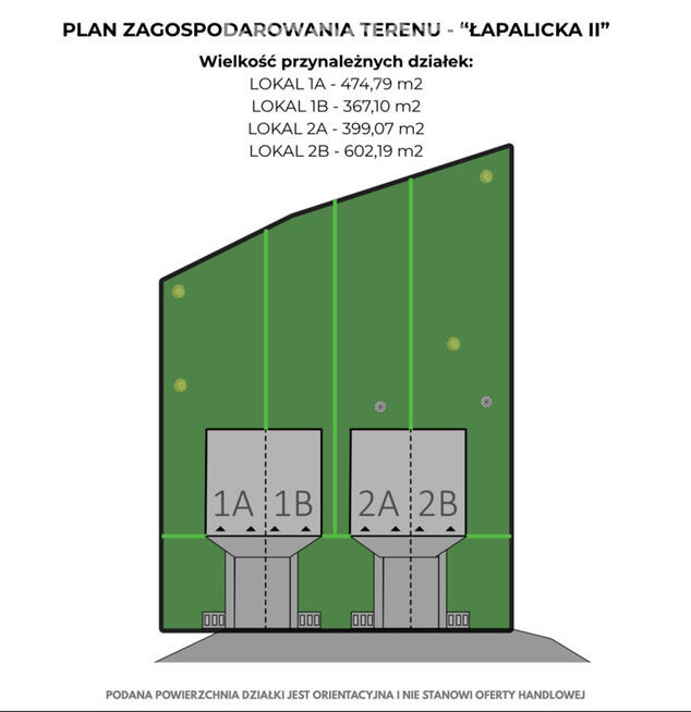 Bliźniak 121 m2 na działce 602,19 m2 - Kokoszki