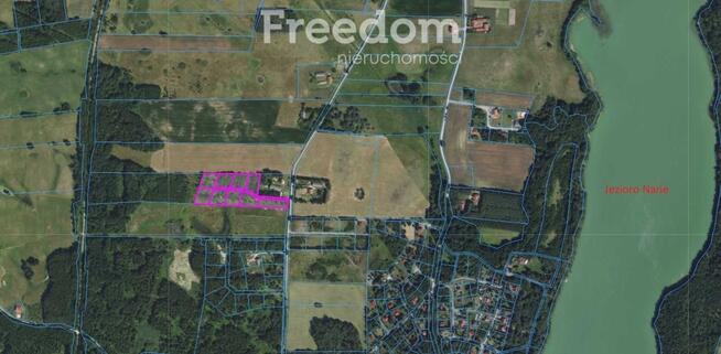 Malownicza działka 750m od jez Narie Warmia Mazury