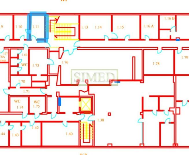 Mały pokój z oknem , dostęp 24 h, winda , ochrona