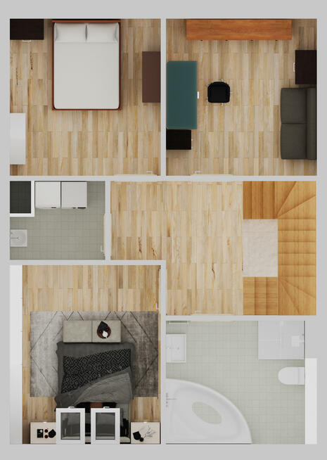 Dom Czarnowiec gm. Rzekuń, Turkusowa