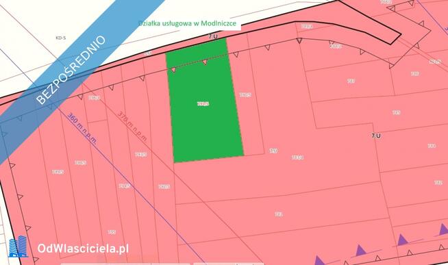 Działka usługowa w Modlniczce pod Krakowem