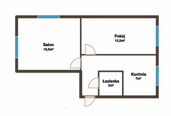 Dwa pokoje i przestronna kuchnia na Teofilowie!