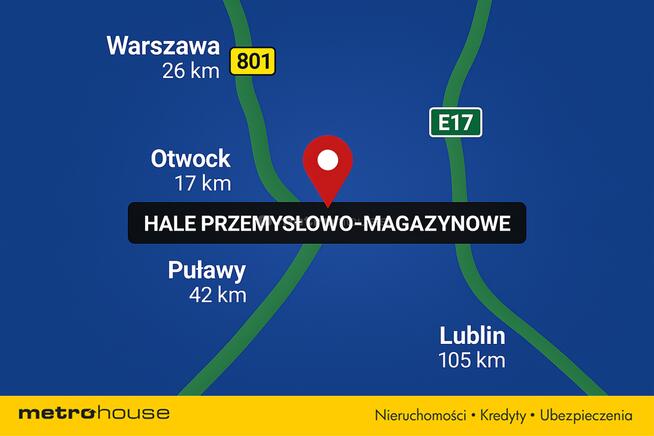 Dwie hale produkcyjno-magazynowe przy DK 801