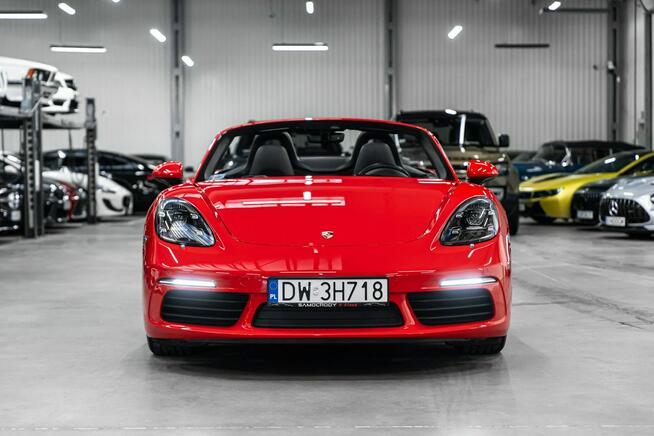 Porsche 718 Boxster 300KM PDK. Guards Red, Wentylacja, BOSE, Pakiet skórzany, PDLS+.