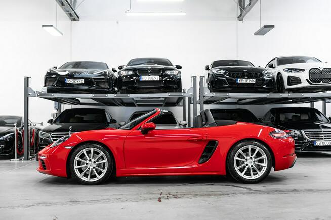 Porsche 718 Boxster 300KM PDK. Guards Red, Wentylacja, BOSE, Pakiet skórzany, PDLS+.