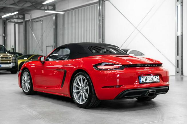Porsche 718 Boxster 300KM PDK. Guards Red, Wentylacja, BOSE, Pakiet skórzany, PDLS+.