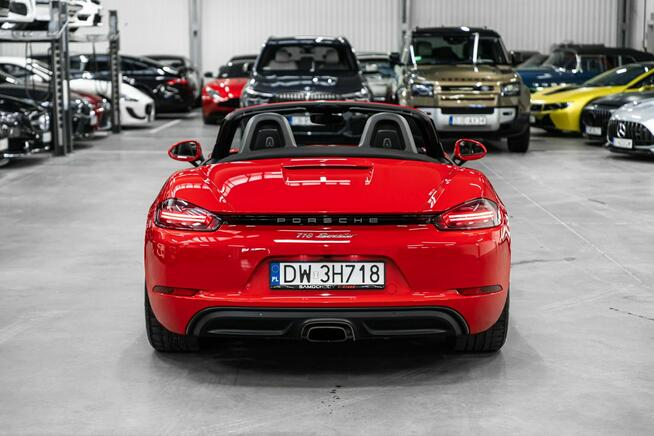 Porsche 718 Boxster 300KM PDK. Guards Red, Wentylacja, BOSE, Pakiet skórzany, PDLS+.