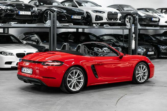 Porsche 718 Boxster 300KM PDK. Guards Red, Wentylacja, BOSE, Pakiet skórzany, PDLS+.