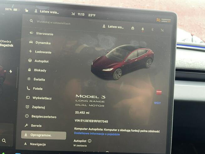 Tesla Model 3 AWD Long range Dual motor Panorama Radar 360