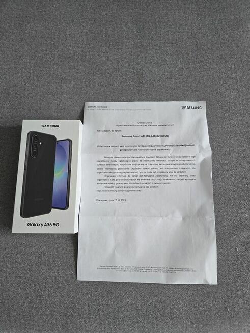 Samsung Galaxy A36 5g. Nowy.