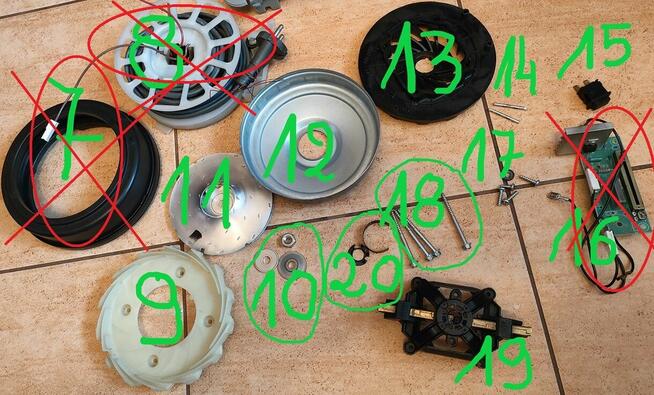 Zelmer Meteor 2 typ;400.5.E00E H / 400.0.E01E F -CZĘŚCI