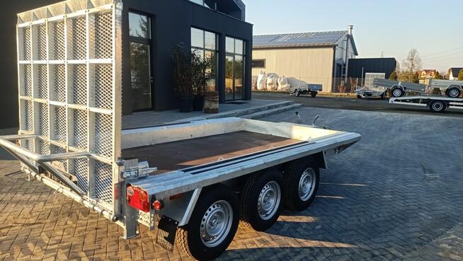 NOWA PRZYCZEPA FRACHT POD MINIKOPARKĘ 350x180 3 osie 3500DMC
