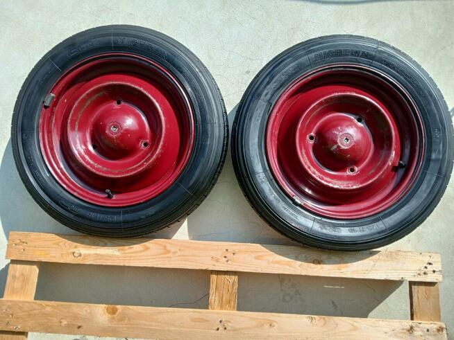 Citroena OE 2CV Opony Michelin z felgami 2X (org. farba)