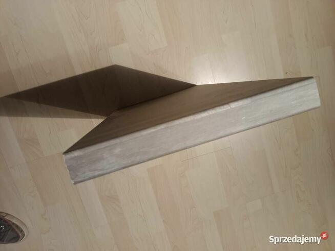 Blat laminowany 29,2 cm x 60 cm x 4 cm |deseń szarego drewna