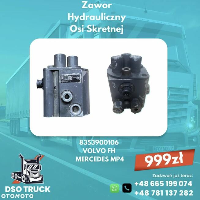 Zawor Hydrauliczny Osi Skretnej 8353900106 VOLVO FH MERCEDES
