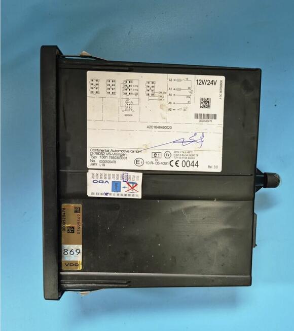 Tachograf CONTINENTAL VDO REL 3.0 TYP 1381