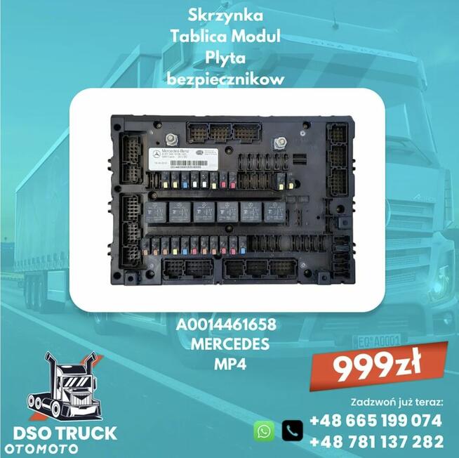 A0014461358 A0014461658 Skrzynka Tablica Modul Plyta bezpiec