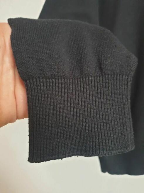 Sweter grafit + czarny w serek L Montego - 2 szt