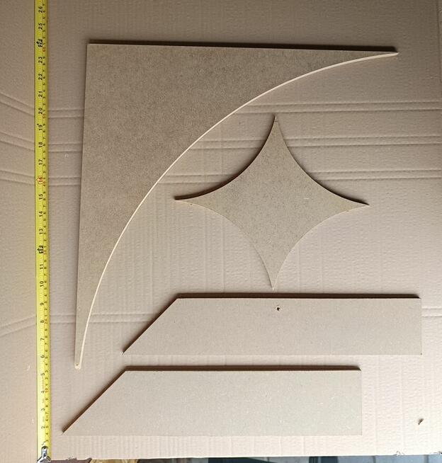 Formatki mdf hdf 7 10 mm różne kształty duże ilości
