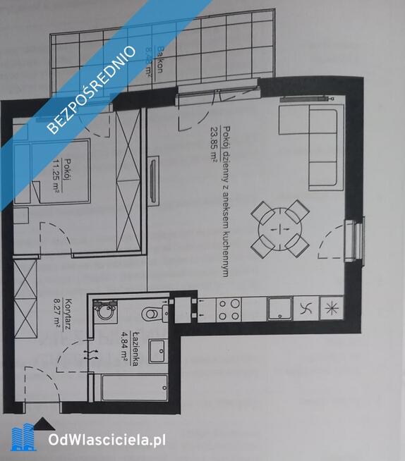 49m2 / 2 POKOJE / TARAS / MIESZKANIE NOWE / DWUSTRONNE / METRO
