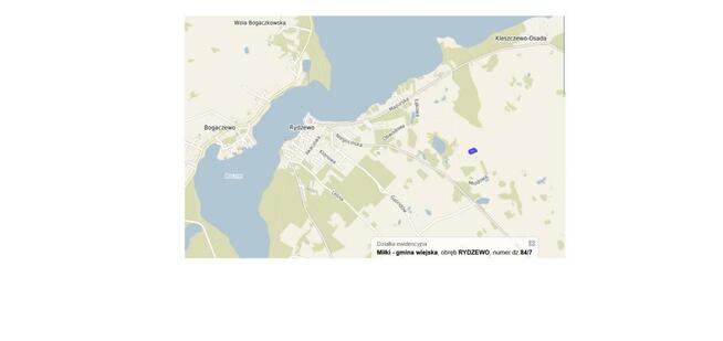 Działka budowlana Rydzewo gm. Miłki, Brzozowa