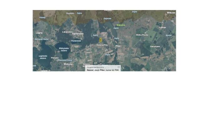 Działka rolna Pilec gm. Reszel