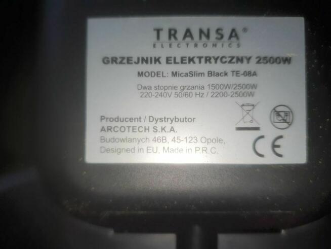 Sprzedam grzejnik na podczerwień, termostat 2500w