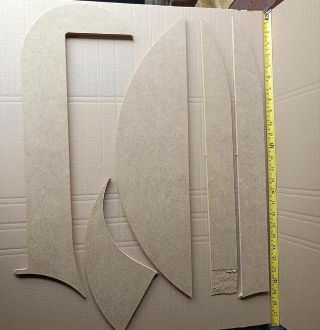 Formatki mdf hdf 7 10 mm różne kształty duże ilości