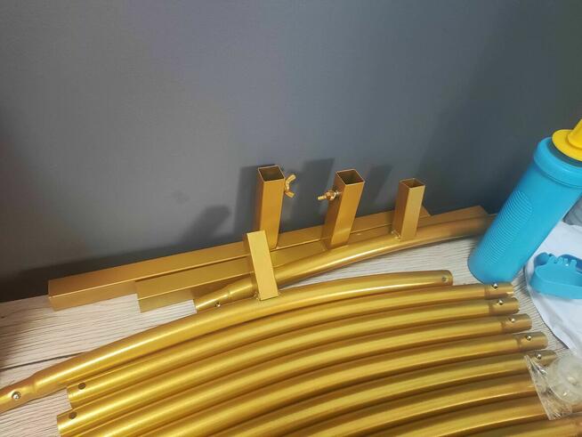 Okrągły Stojak Łuk Koło ślubny złoty na wesele Urodziny