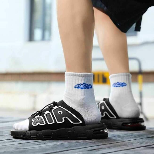 Klapki Sportowe sandały Męskie czarne laczki Air Max