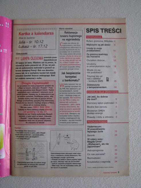 Sukcesy i porażki 2003 - 2019r